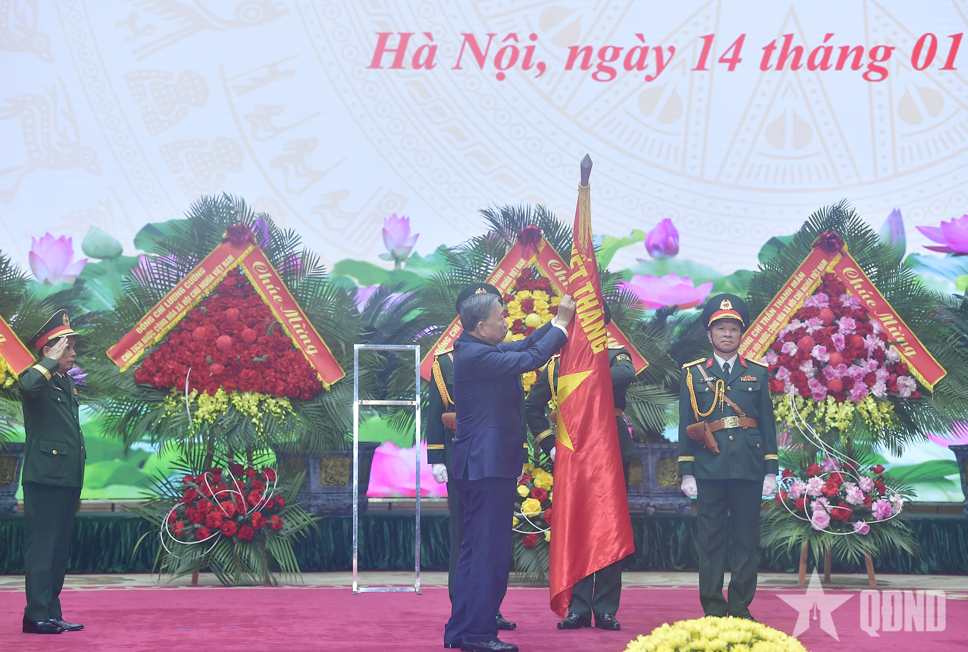 Tổng Bí thư Tô Lâm dự Lễ đón nhận danh hiệu Anh hùng Lực lượng vũ trang nhân dân của Tổng cục Hậu cần - Kỹ thuật